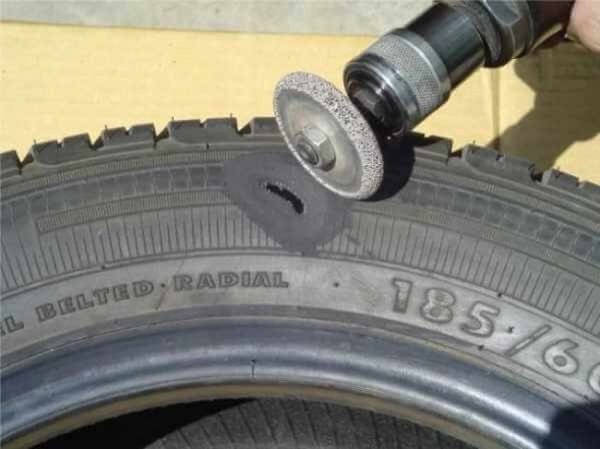 Как проводится ремонт порезов боковых шин